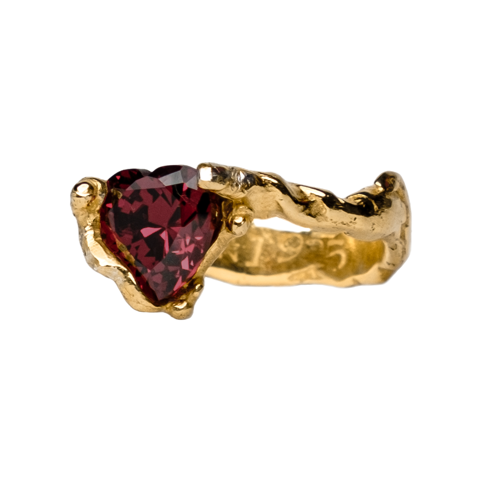 Gold-Plate Signature Heart Ring (Standard)