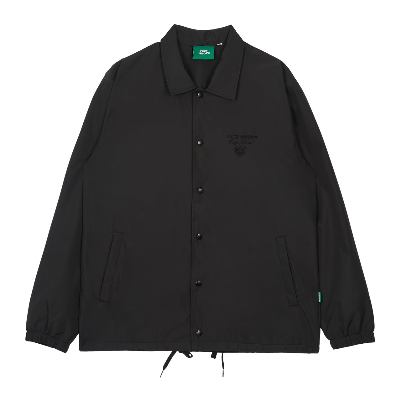 TRIANGLE LOGO COACH JACKET (J11122S) - BLACK