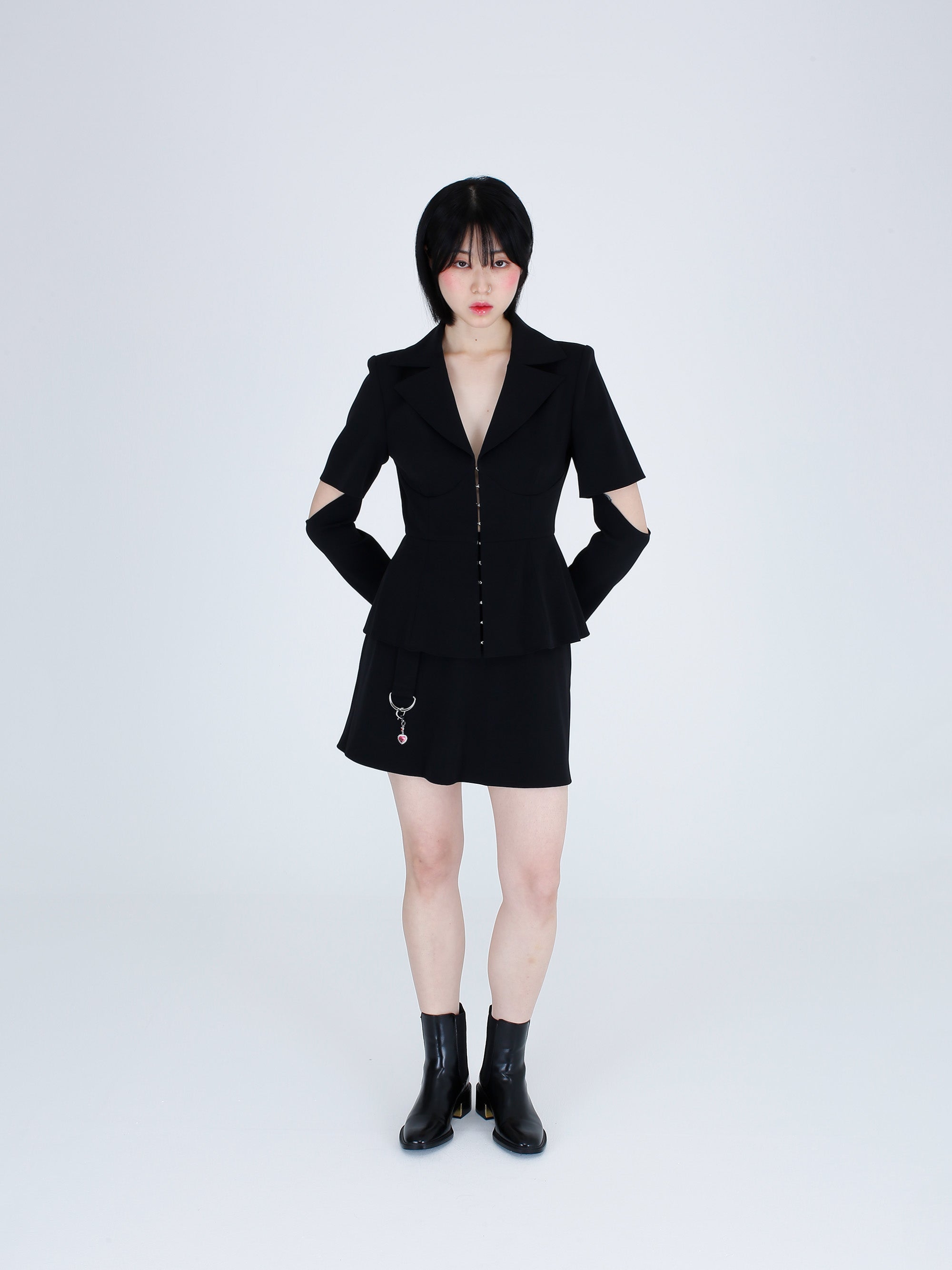 テーラードコルセットジャケット / Tailored Corset Jacket (Black)