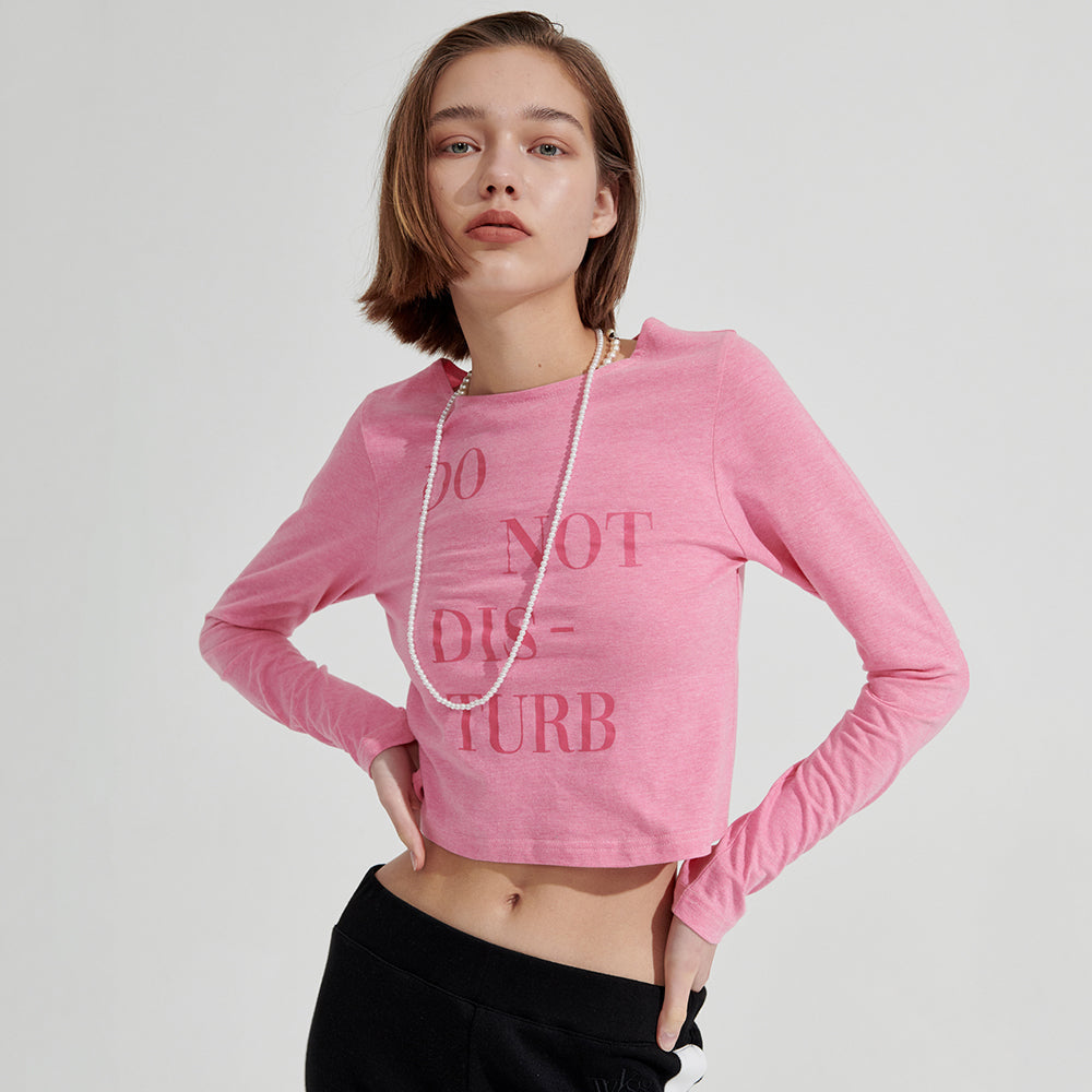 DNDB Long sleeve T-shirt [Melange Pink]