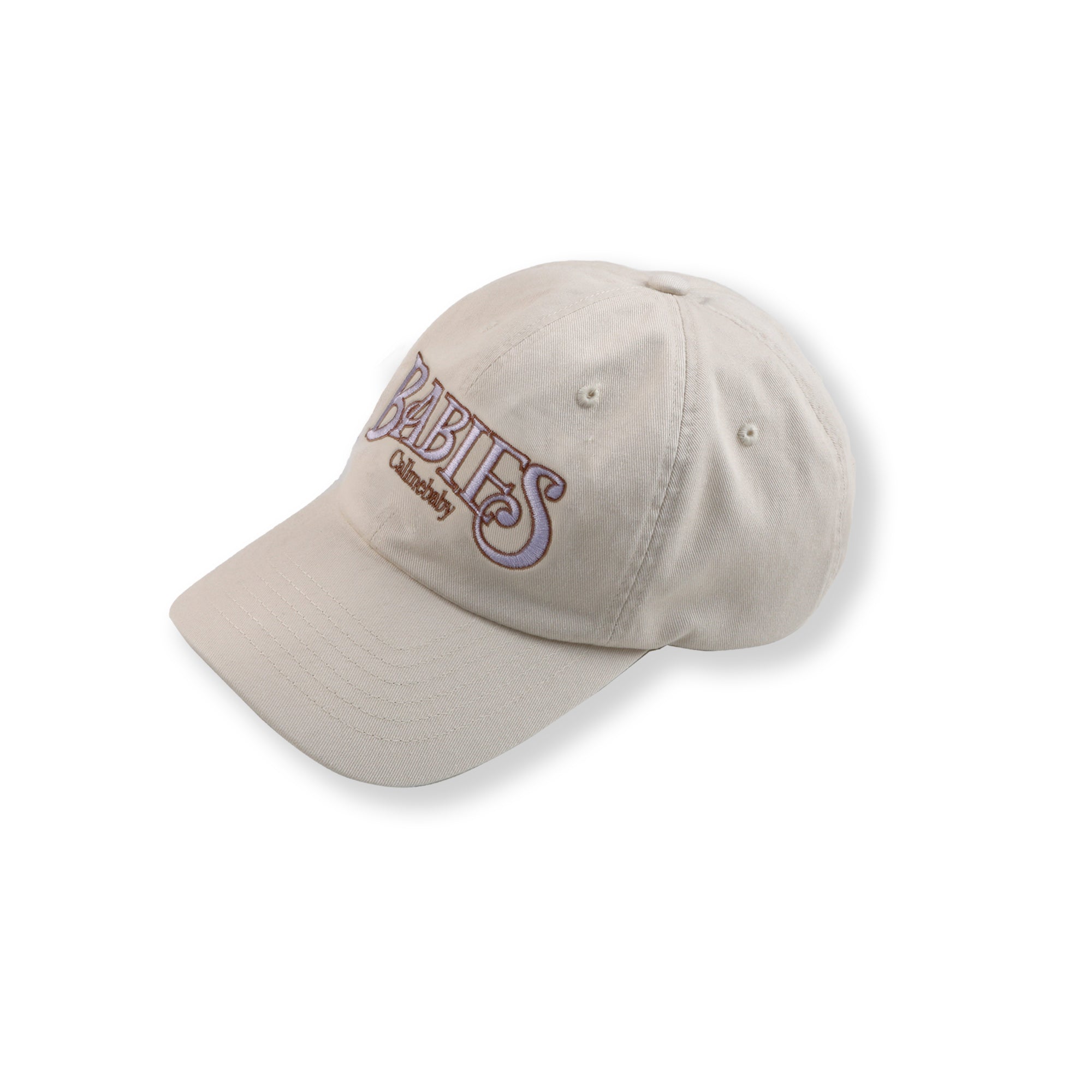 [Call me baby] 21FW Babies Logo Embroidery Ball Cap (Beige)