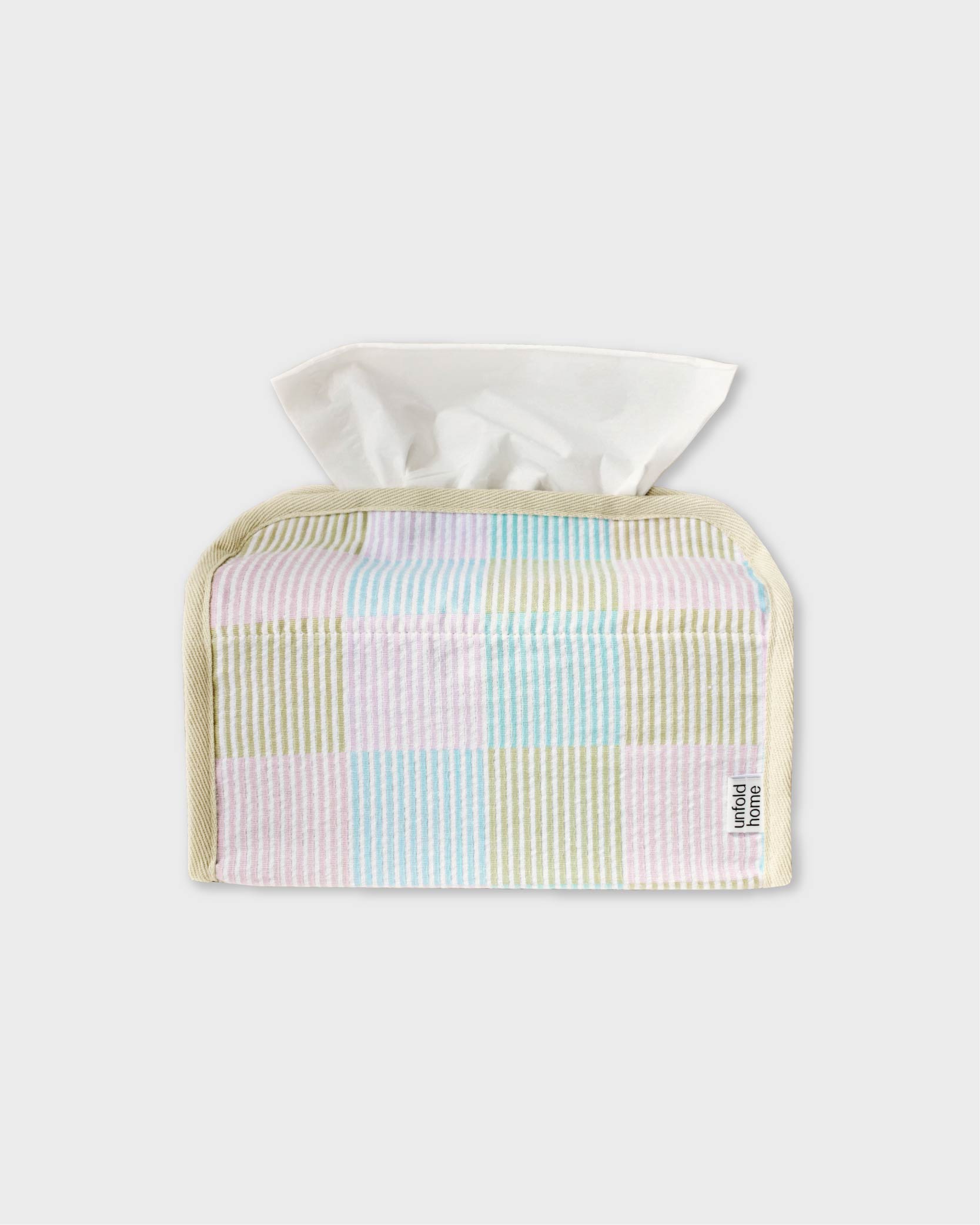 [unfold home] Patchwork tissue cover - Large (5colors)