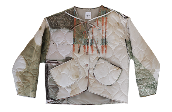 PRINTED QUILTIED JACKET