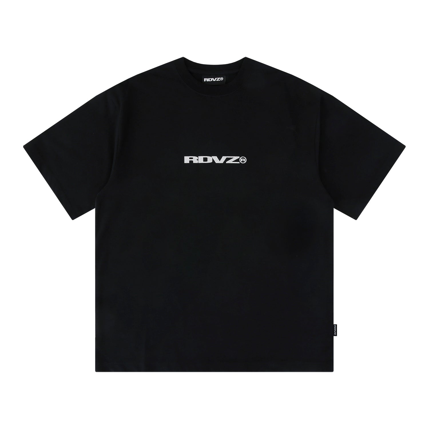 GLITTER LOGO T-SHIRT - BLACK