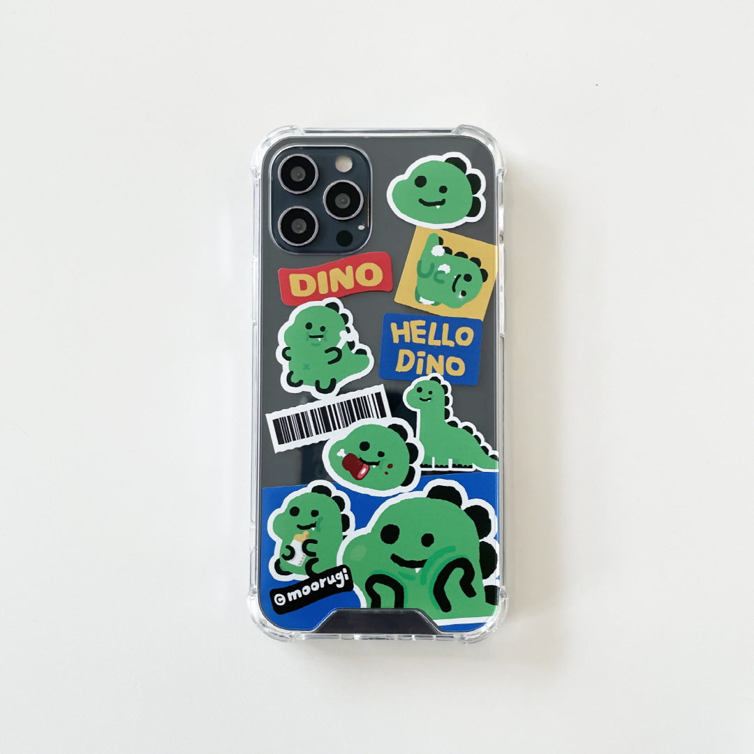 Dino sticker Jellyhard Case