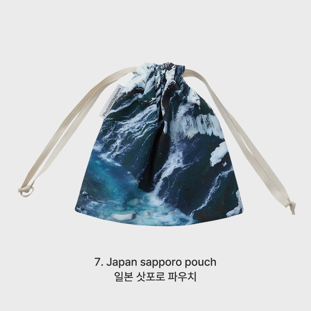 Jeju, Gangwondo, Swiss, Japan printing pouch 9 design