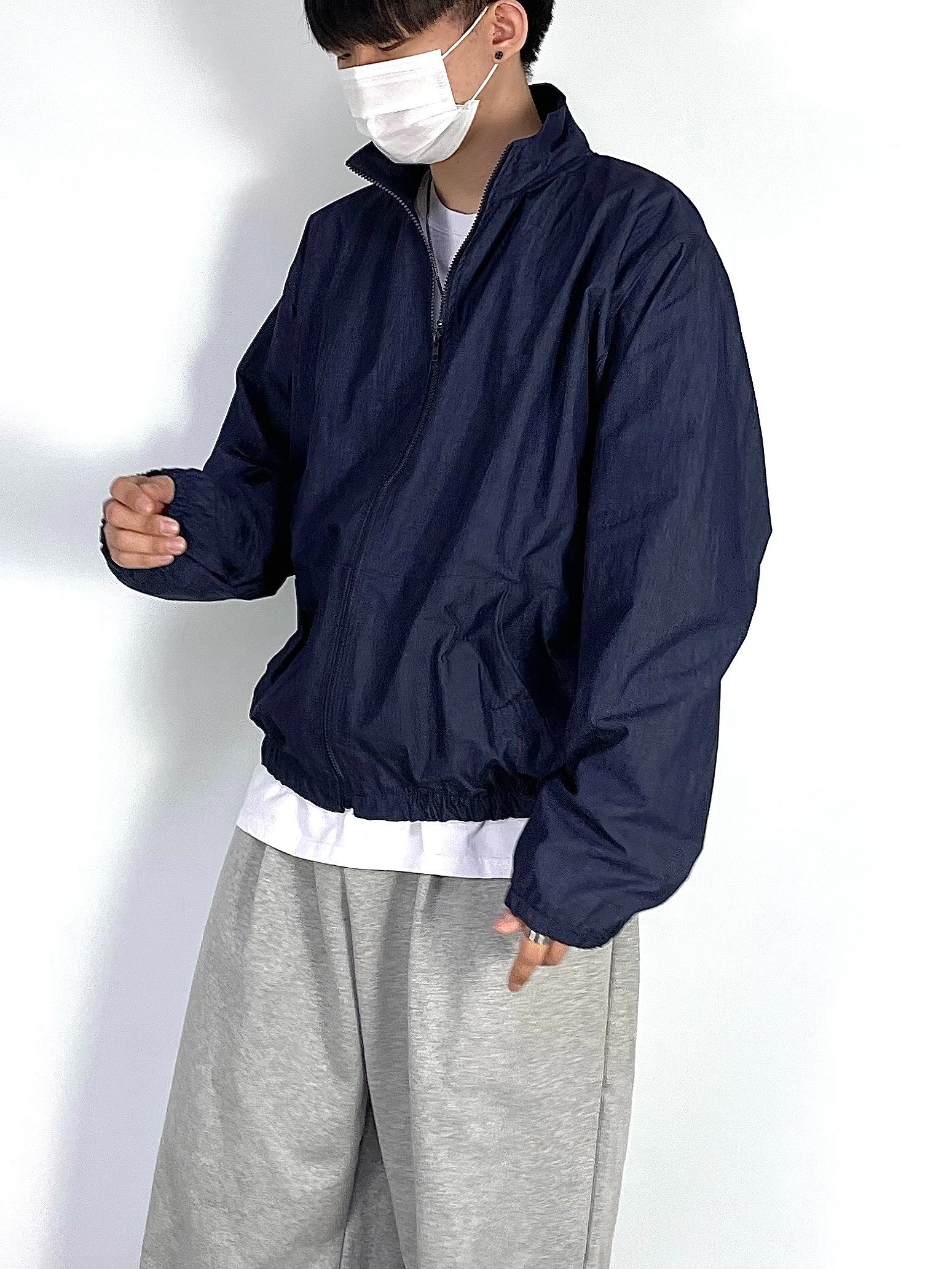 Dark Washing Windbreaker Jacket