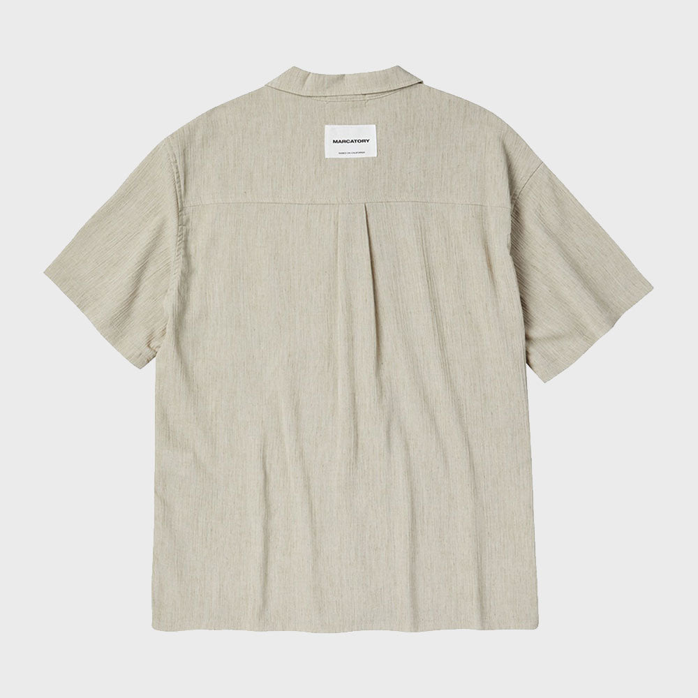 WESTERN LINEN HALF SLEEVE SHIRT (BEIGE)