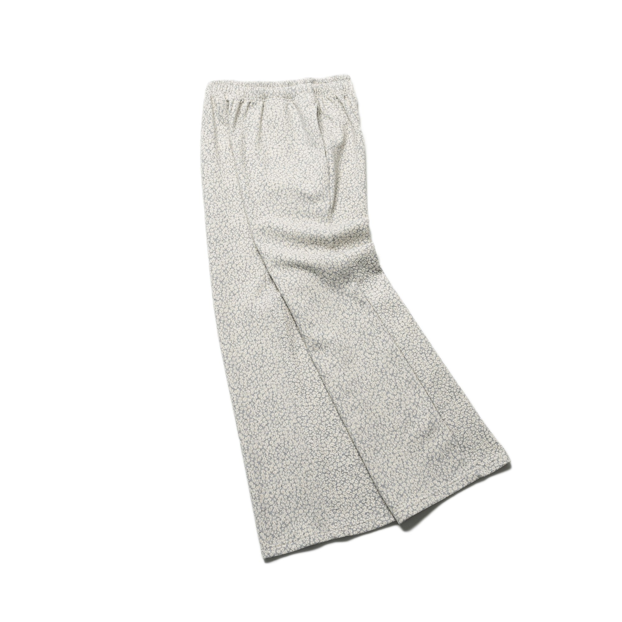 FLOWER PATTERN BOOT CUT PANTS(GREY)