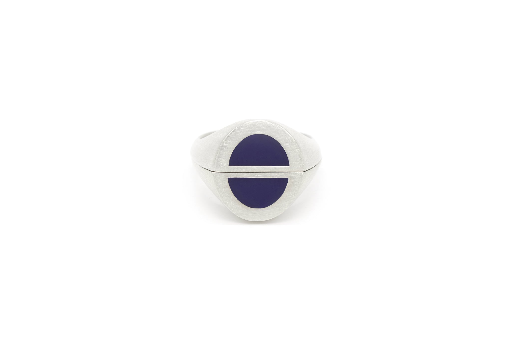 half signet ring 002 (blue)