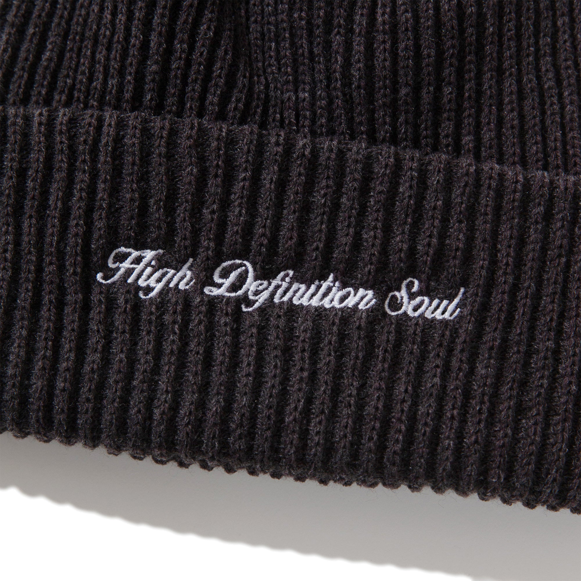 CURSIVE LOGO BEANIE - CHARCOAL