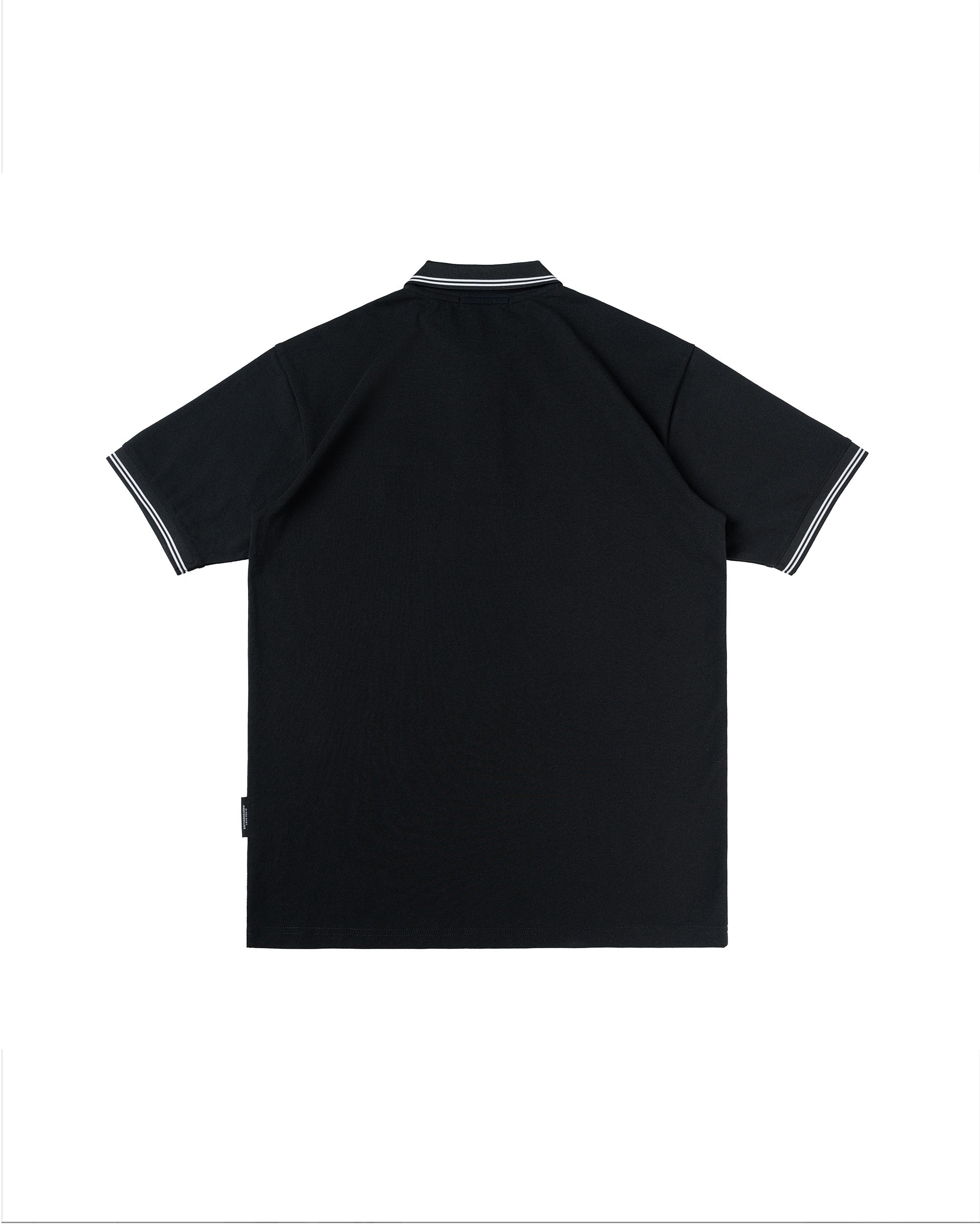 Heart Patch Regular Polo - Black