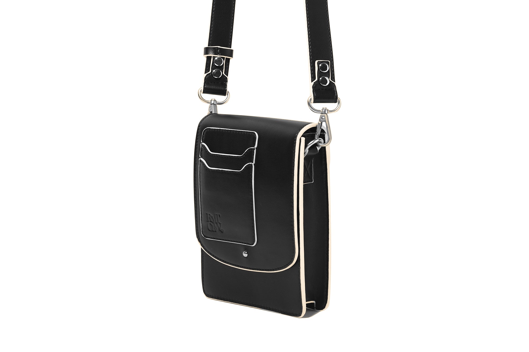 RECENT LOGO CROSS BAG_BLACK