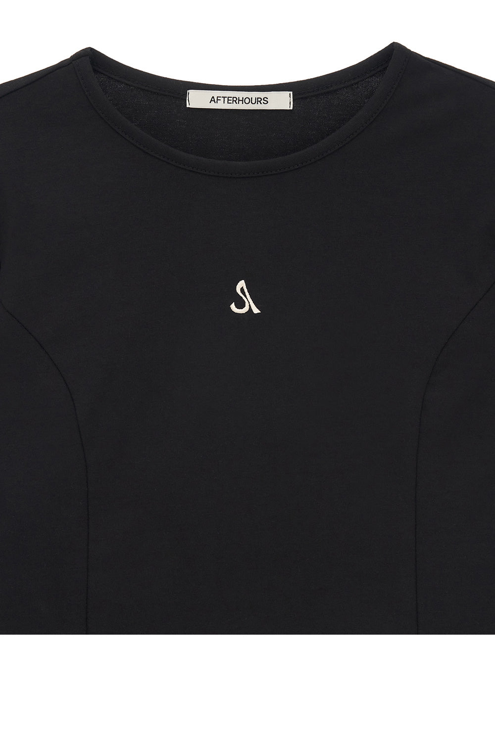 LOGO LONG SLEEVE TOP (BLACK)