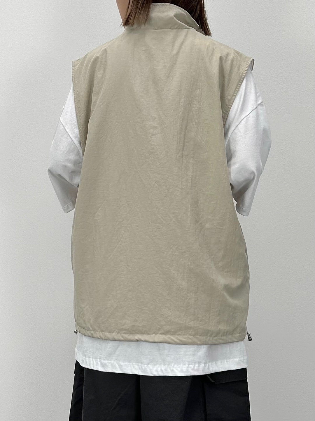 Mesh anorak Sleeveless