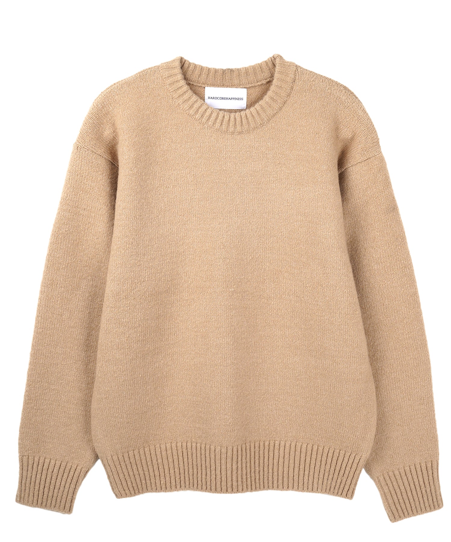 Pullover muffler knit set_beige