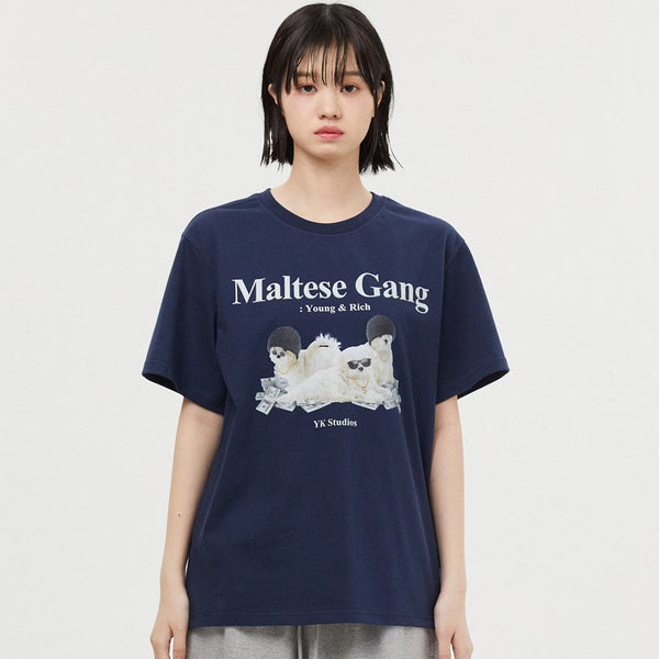 マルチーズギャング半袖Tシャツ