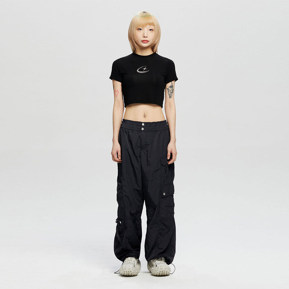 CRYSTAL SYMBOL CROP T-SHIRT_BK