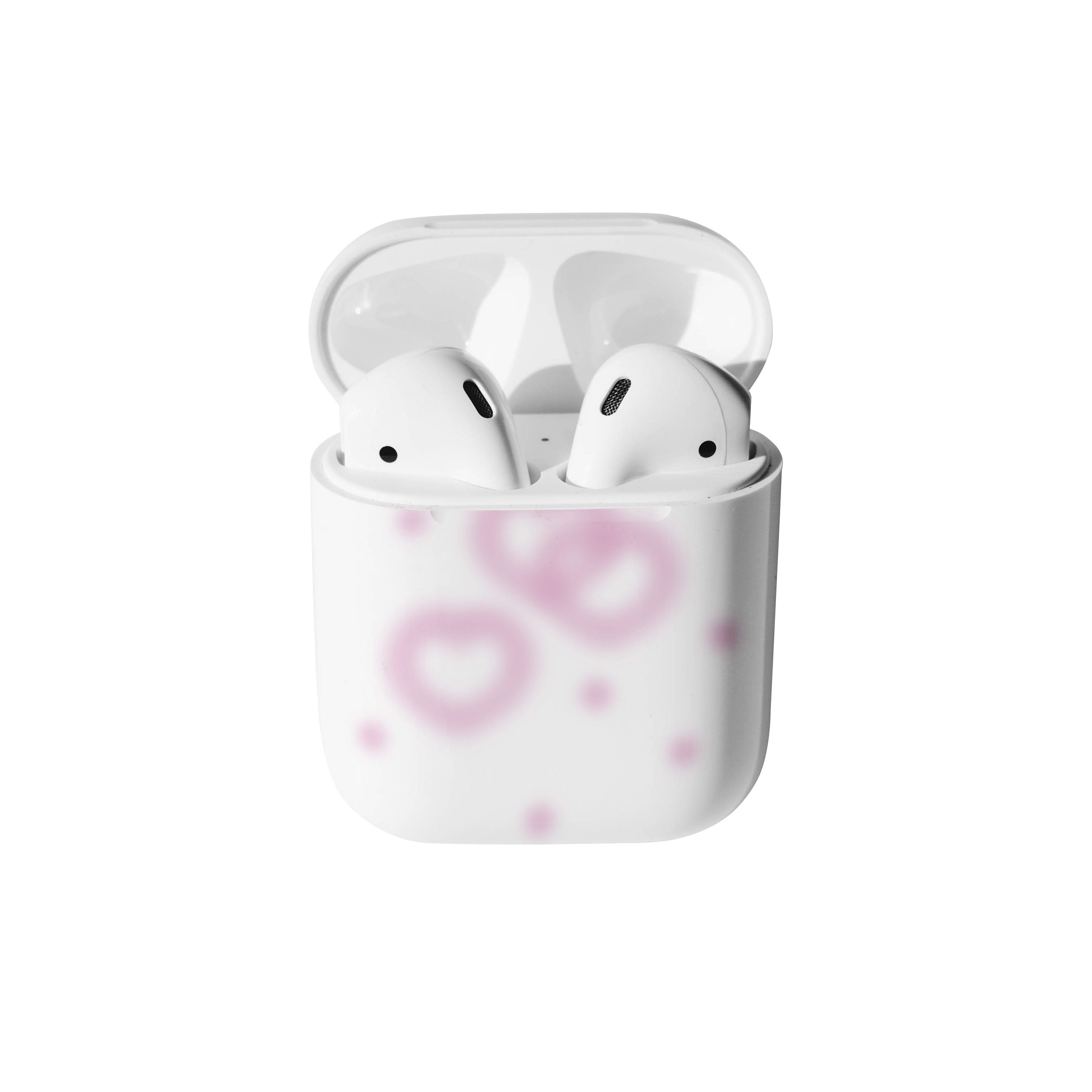 lollipop heart Airpods case-pink