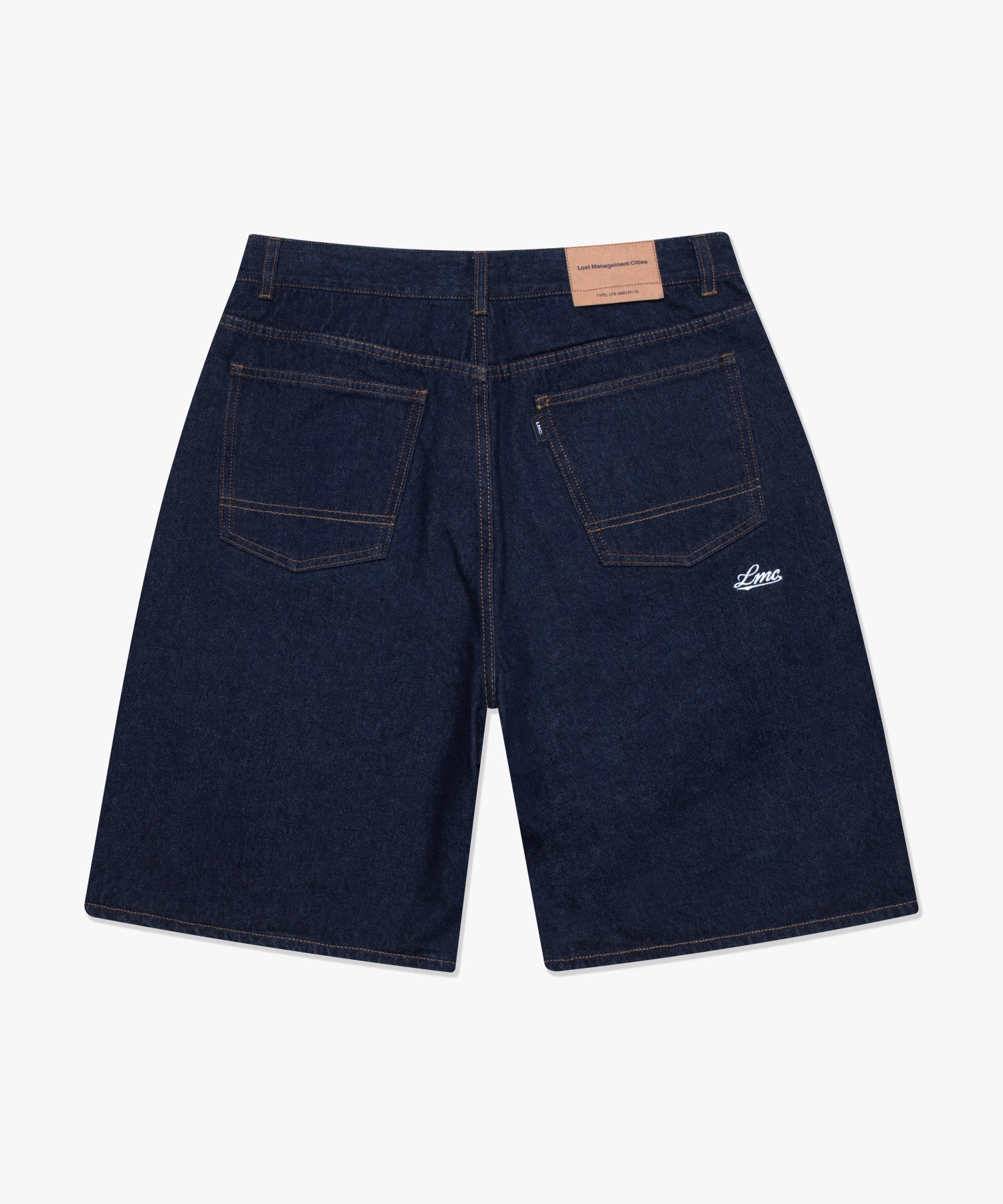 CLASSIC WIDE DENIM SHORTS - DARK NAVY