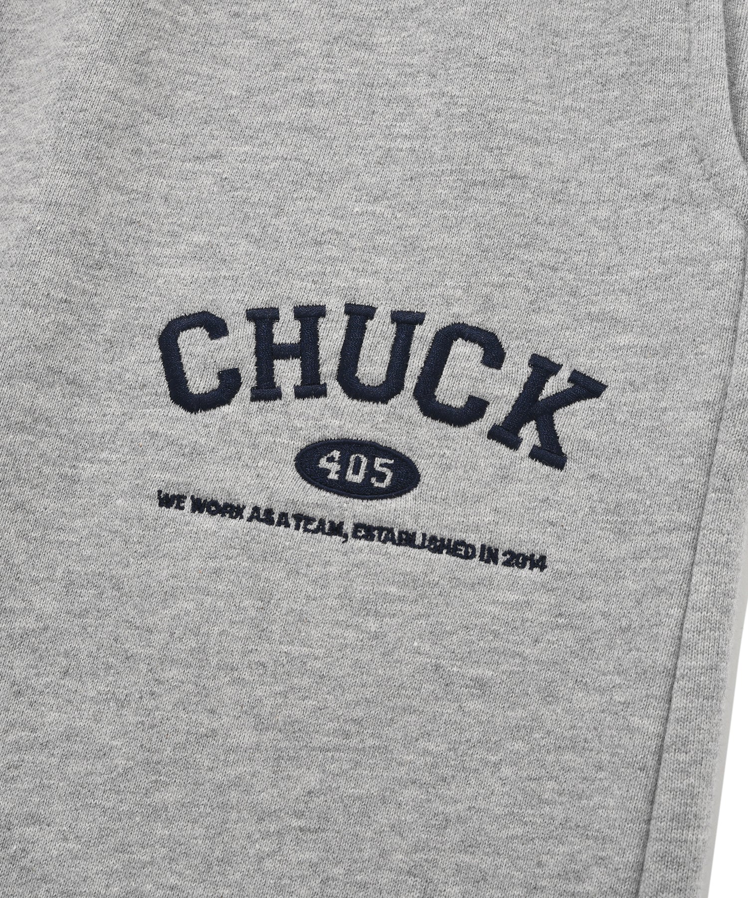 スモールアーチロゴハーフパンツ / CHUCK SMALL ARCH LOGO HALF PANTS (GRAY)