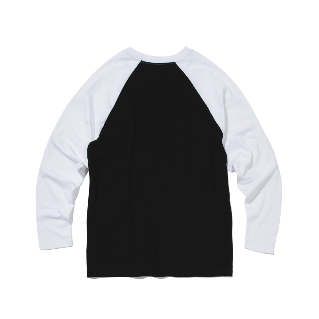 DANGEROUS Raglan long-sleeved T-Shirt (BLACK) MENS