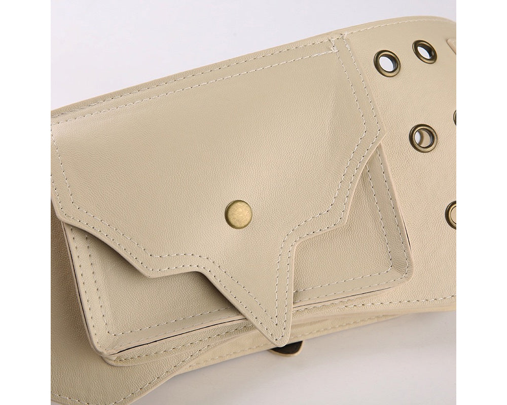 leather pocket belt bag (2 color)