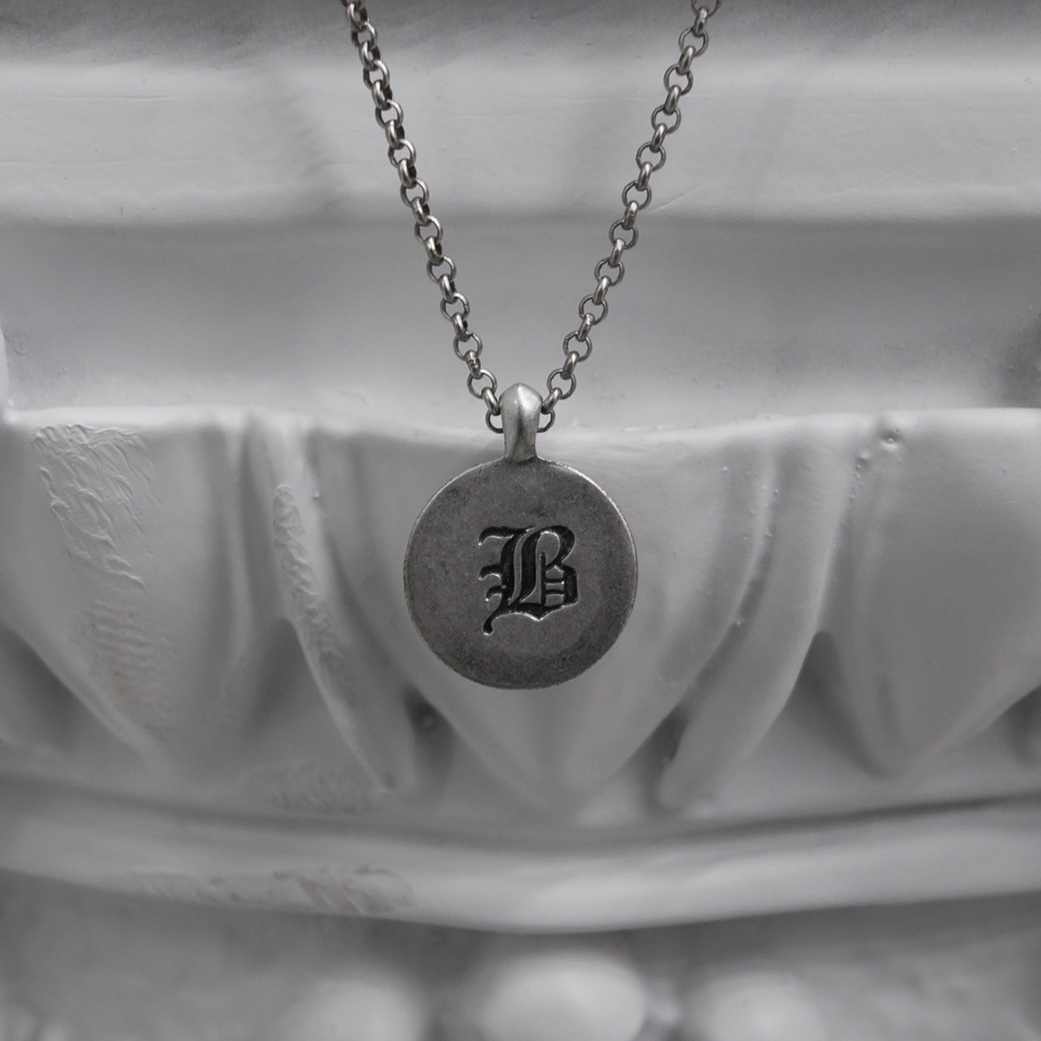 [BLESSEDBULLET]maria-2 chain necklace_vintage silver