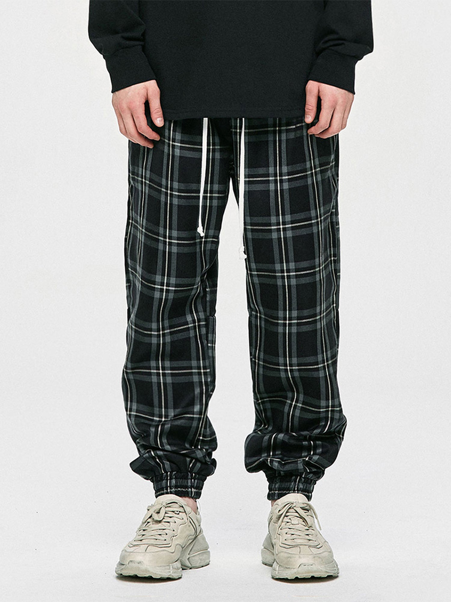 CHECK JOGGER PANTS