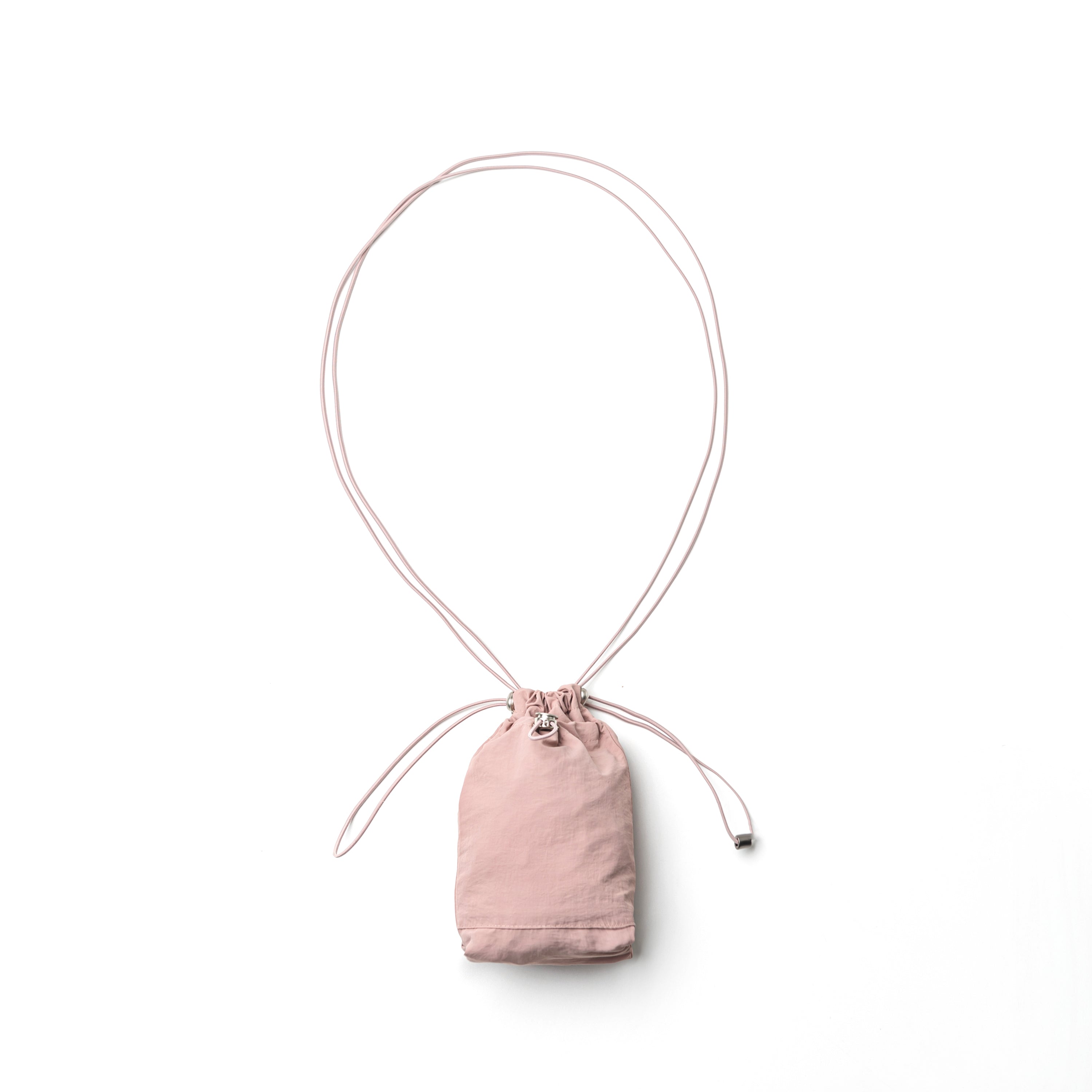 NYLON MINI CROSS BAG(PINK)