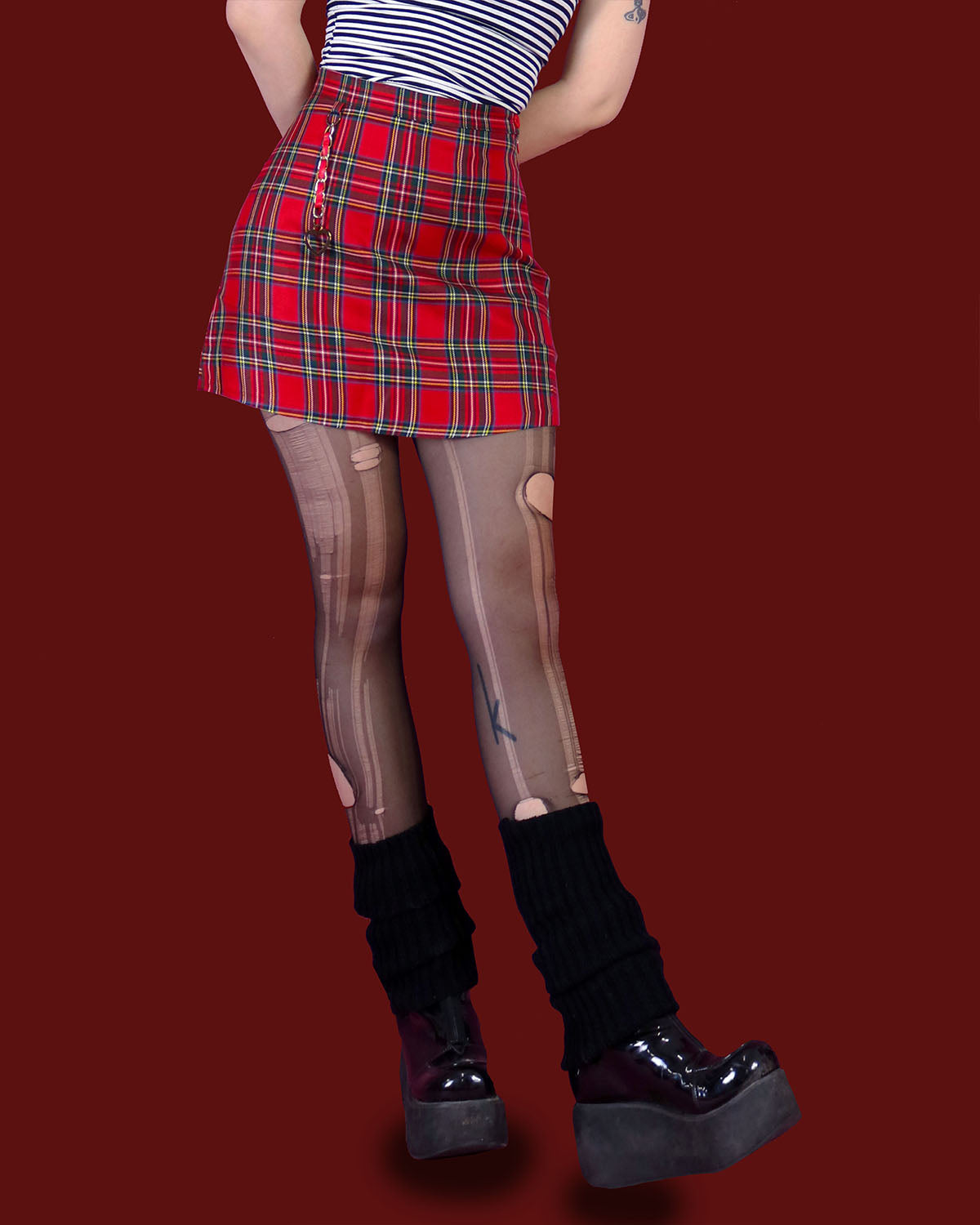 heart chain skirt (2 color)