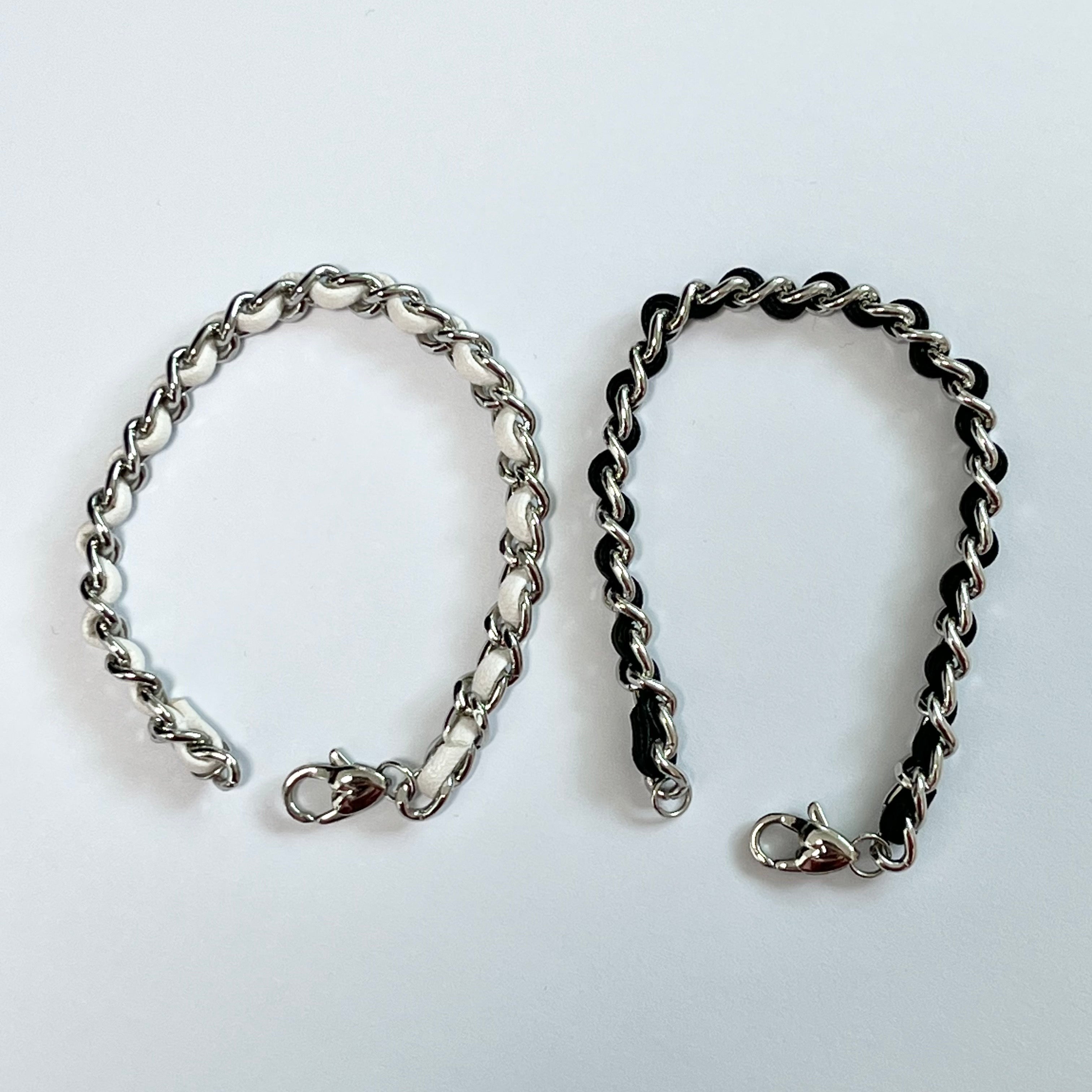 レザーチェーンブレスレット / leather chain Bracelet