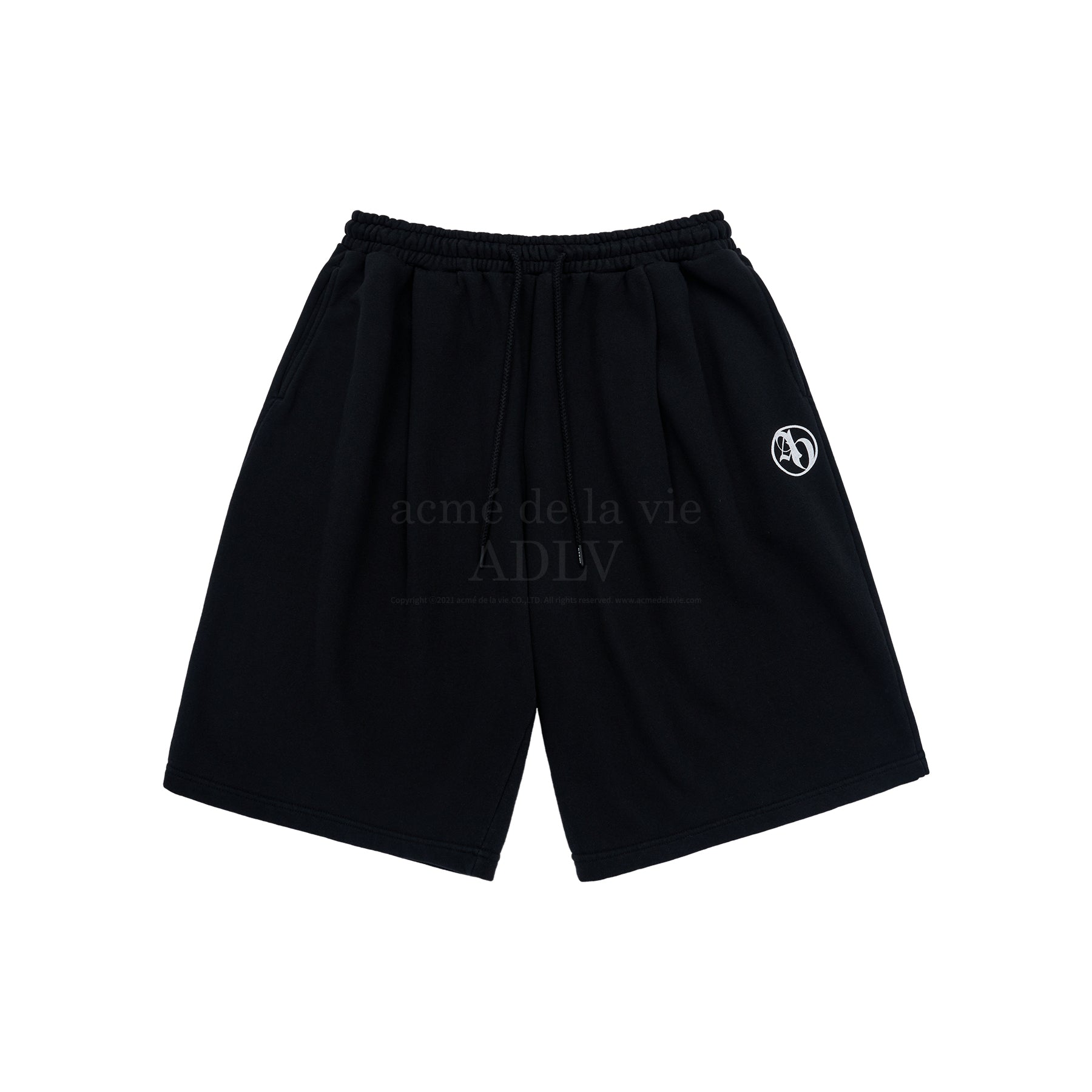 NEW SYMBOL BIO WASHING BERMUDA SHORT PANTS (BLACK)