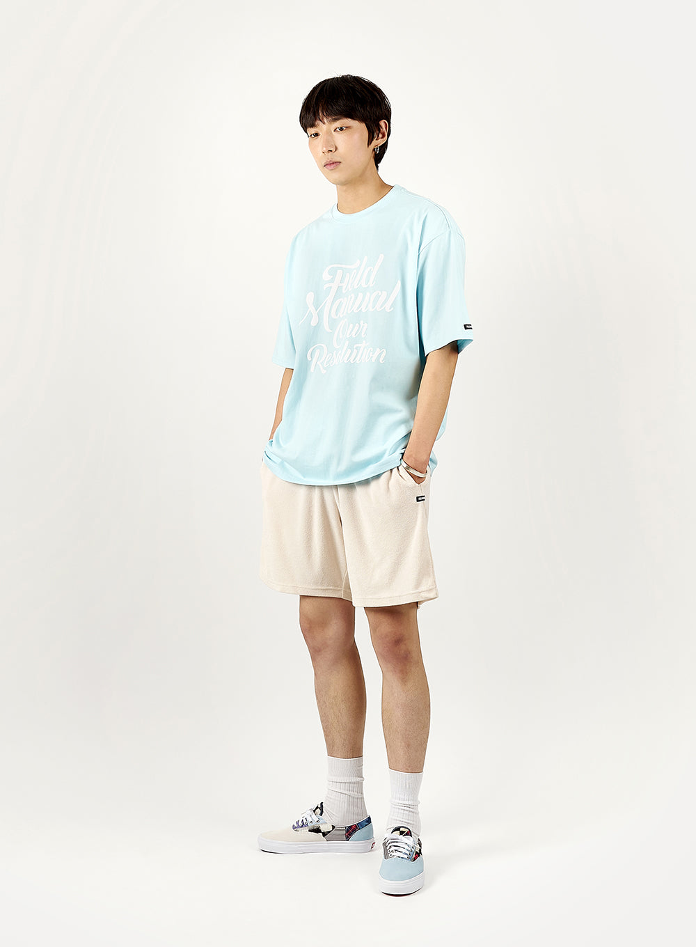 TERRY EASY SHORTS cream