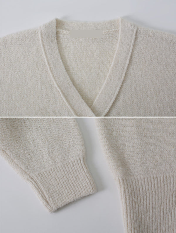 Alpaca Wool Knit Cardigan (4color)