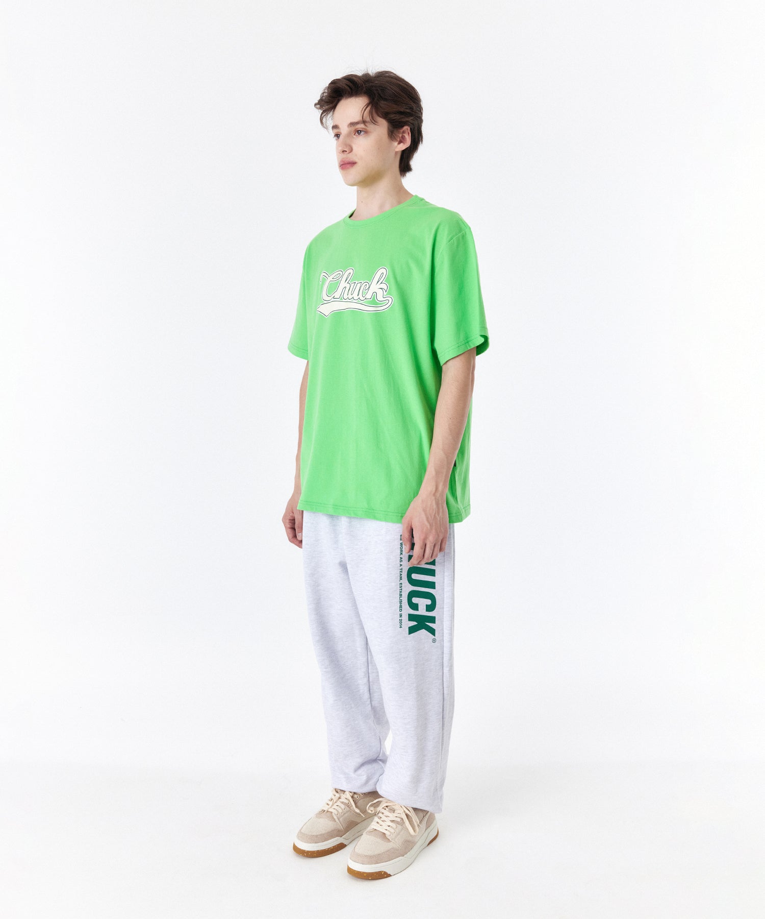 ベースボールロゴTシャツ / CHUCK BASEBALL LOGO T-SHIRT (LIGHT GREEN)