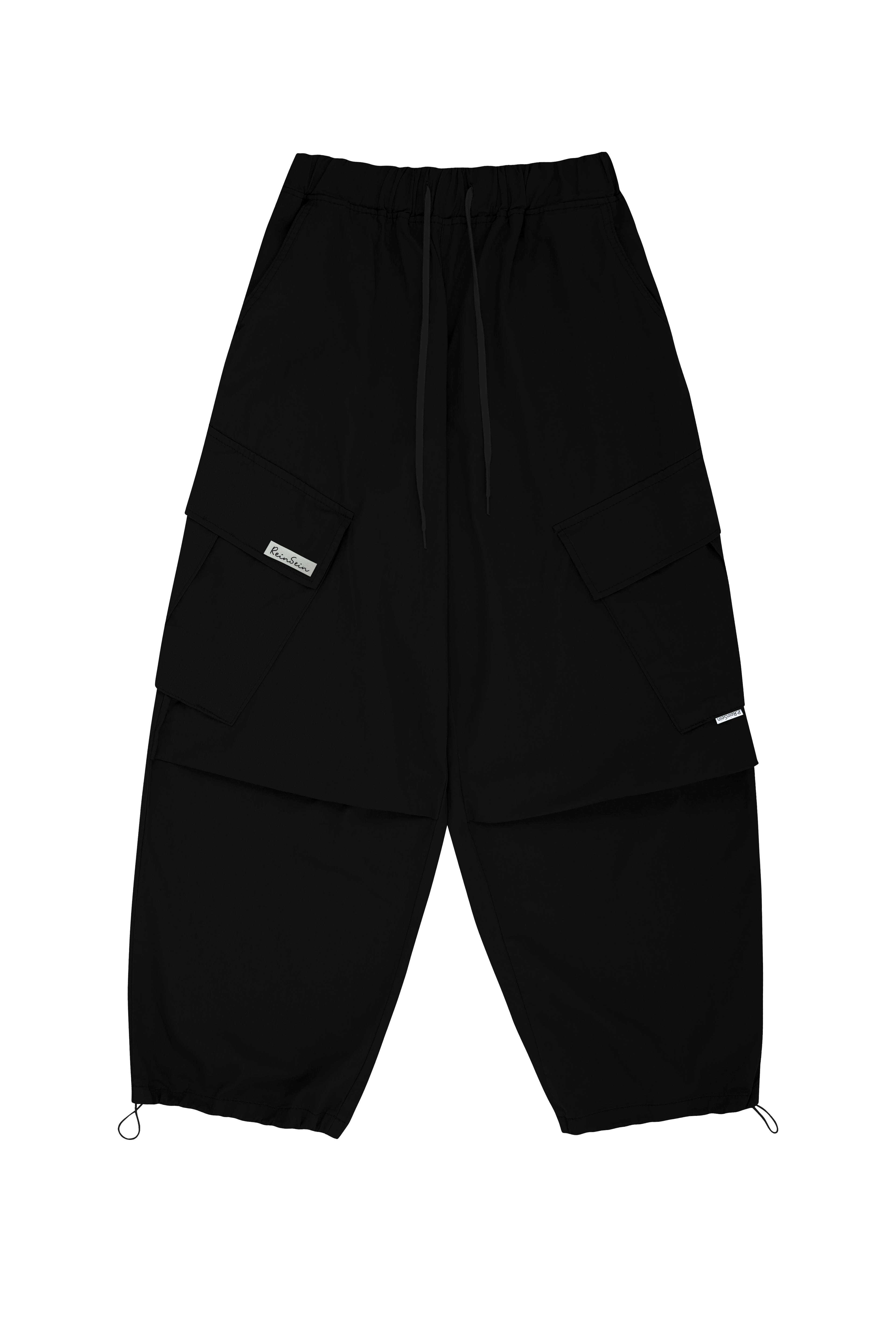 Black Peach Balloon Cargo Pants