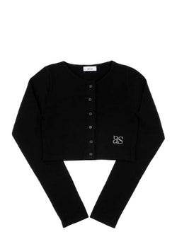 REESE WOOL CARDIGAN / BLACK