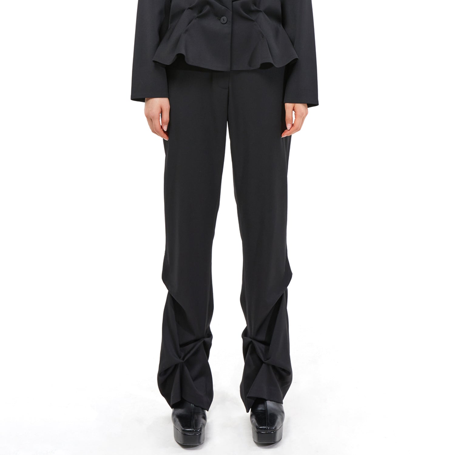 DOZI - Slim Trousers _ Black