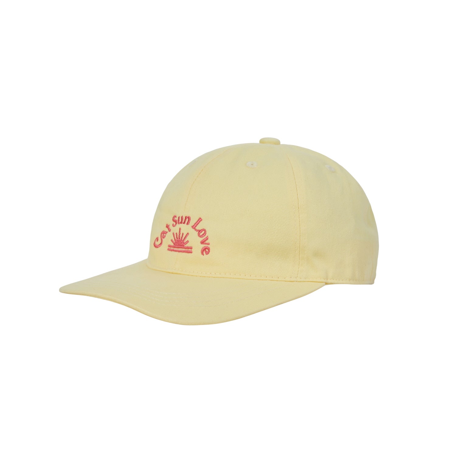 CAT SUN LOVE BALL CAP_YELLOW