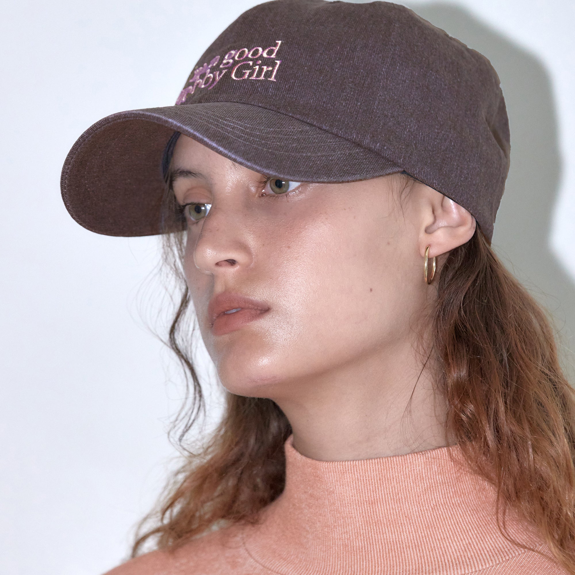 GOODHOBBYGIRL BALL CAP_BROWN