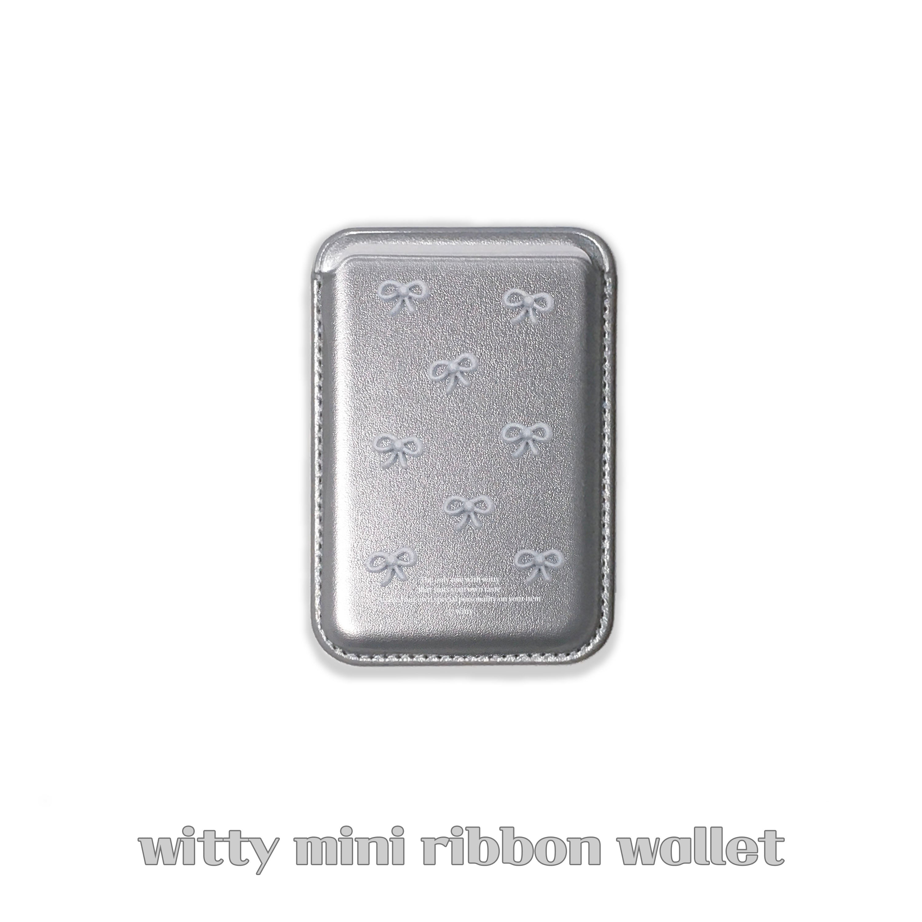witty mini ribbon macsafe wallet (pattern ver.)