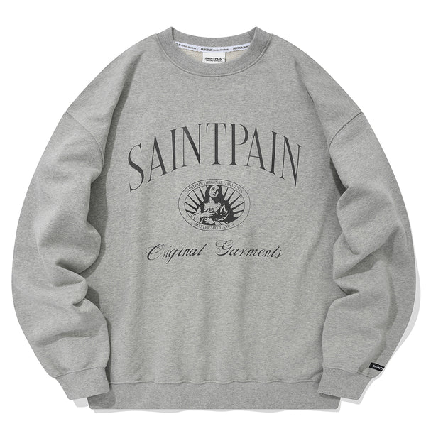 SP GRACEFUL CREW NECK-MELANGE GRAY