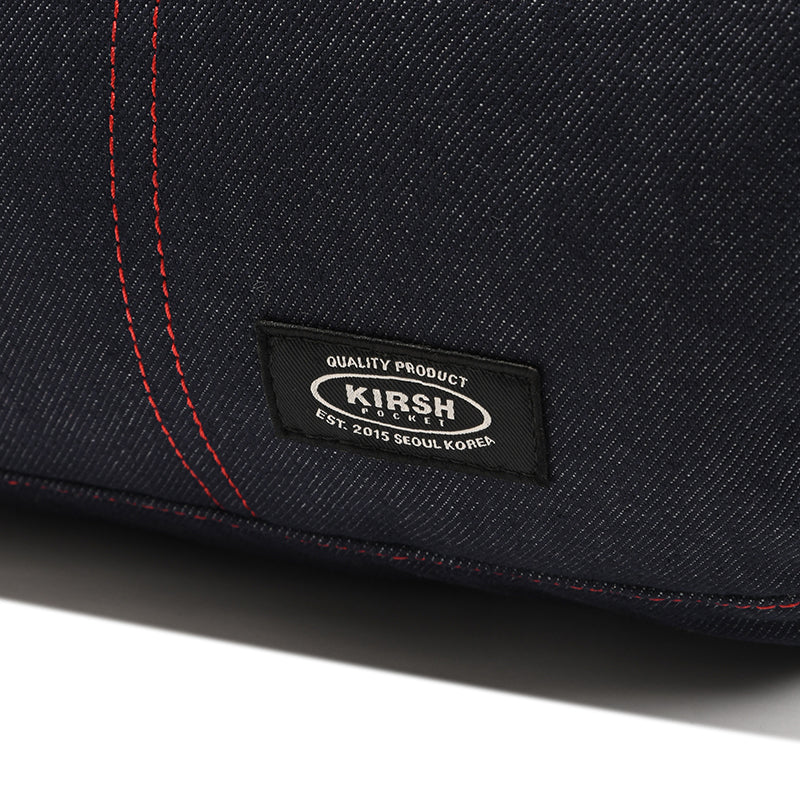 POCKET VINTAGE STITCH POINT DUFFLE BAG [DARK BLUE]