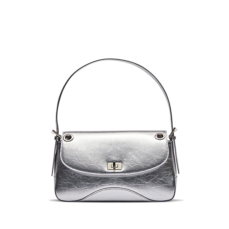 Mellizo Shoulder Bag Silver