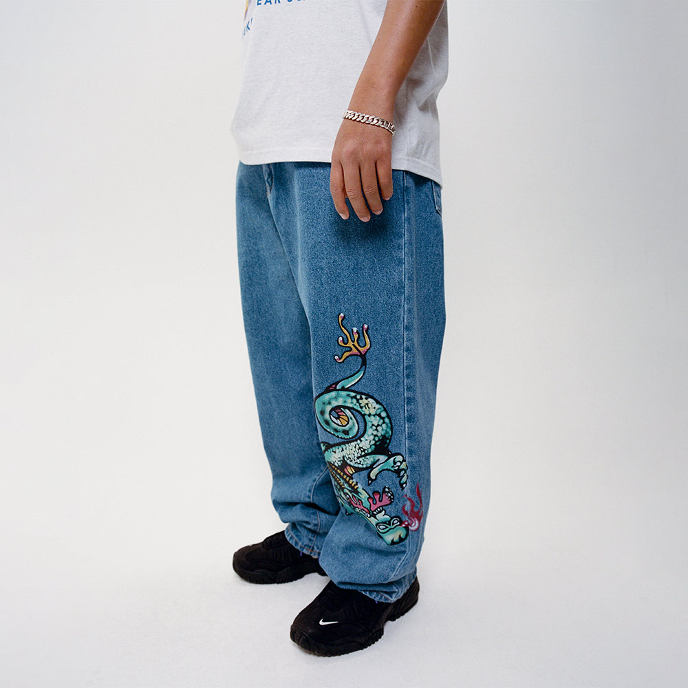 DRAGON DENIM PANTS (L.DENIM)