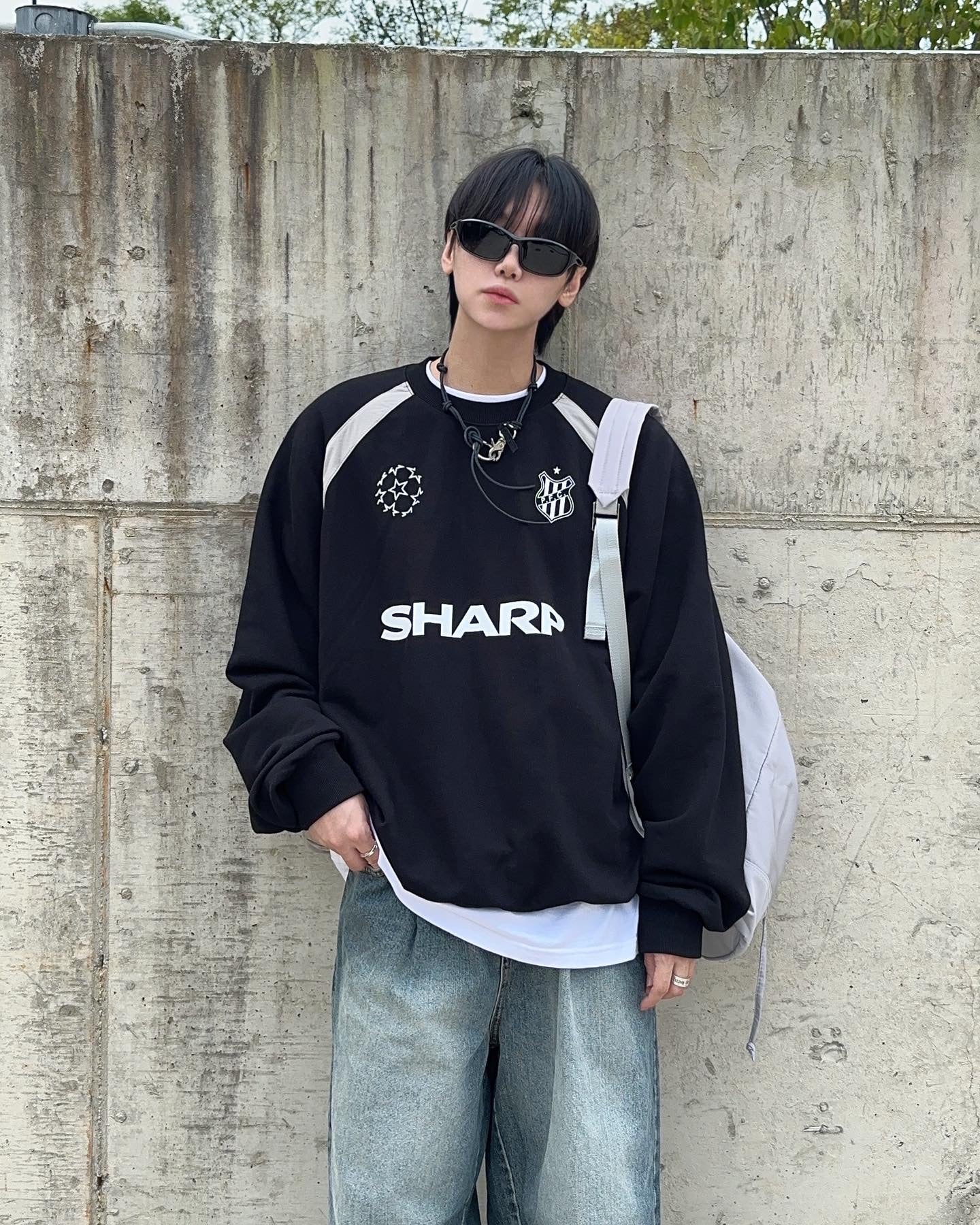 Block Oversized Fit Sweatshirt