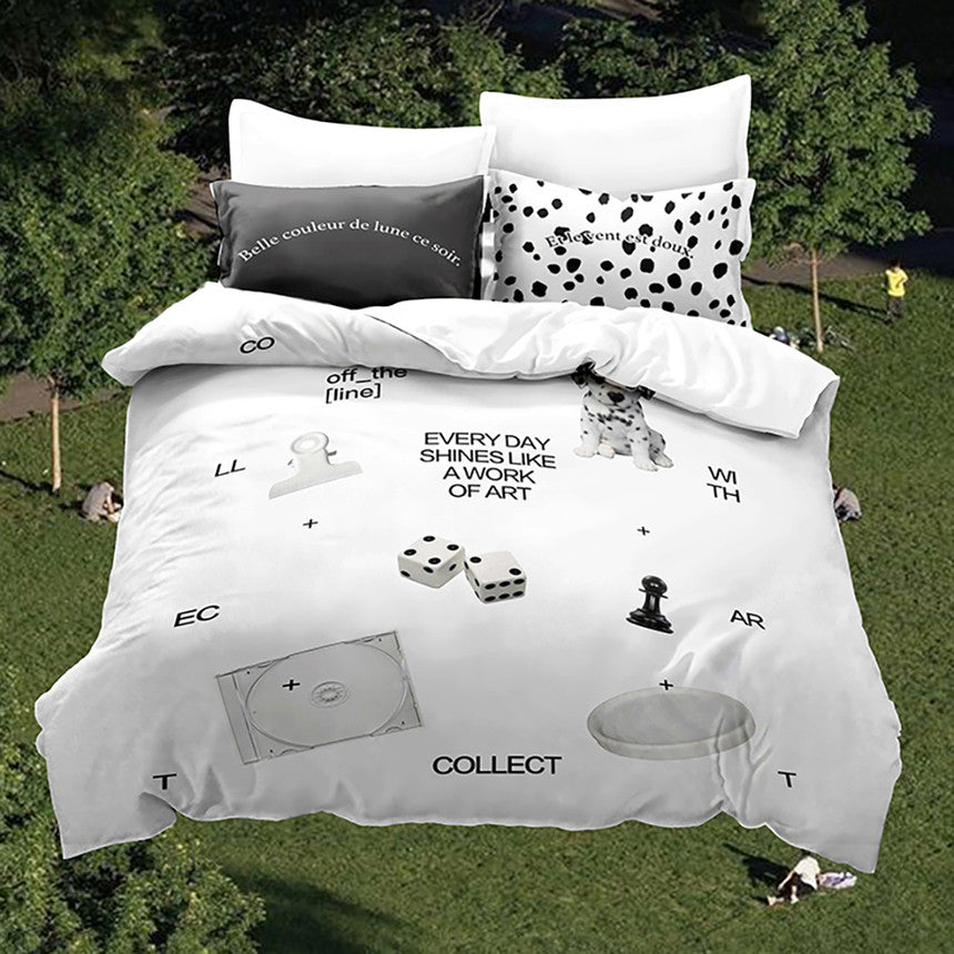 Dalmatian Blanket Cover Set