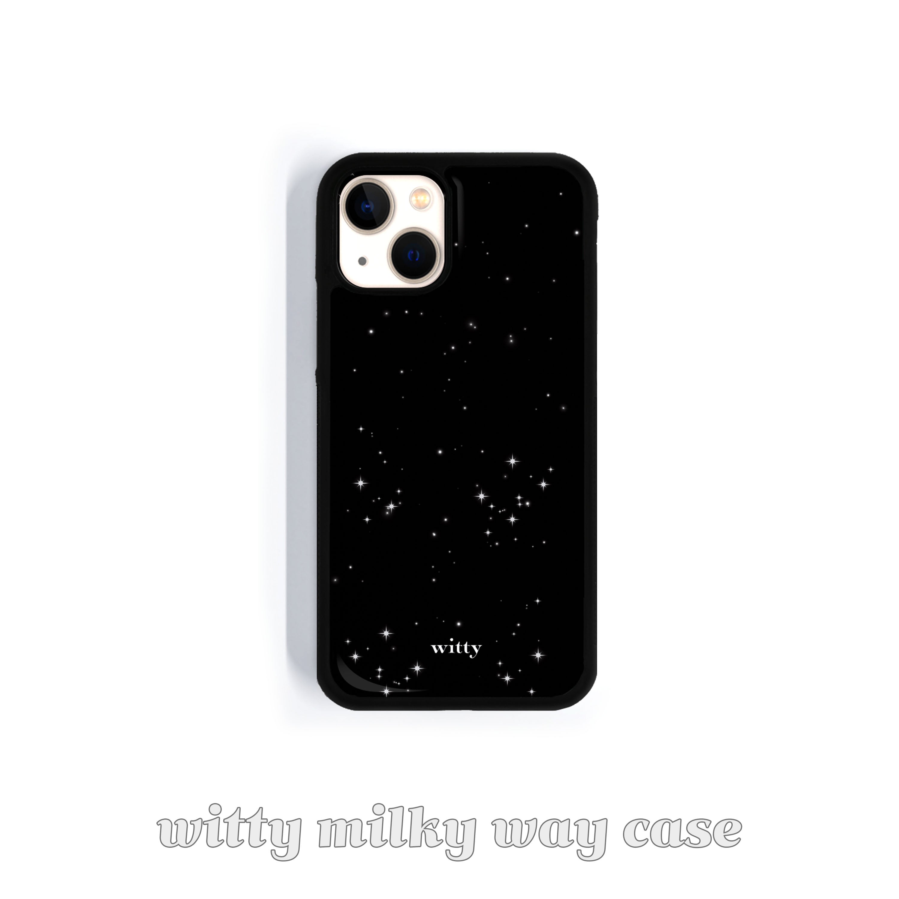 witty milky way phone case (black epoxy ver.)