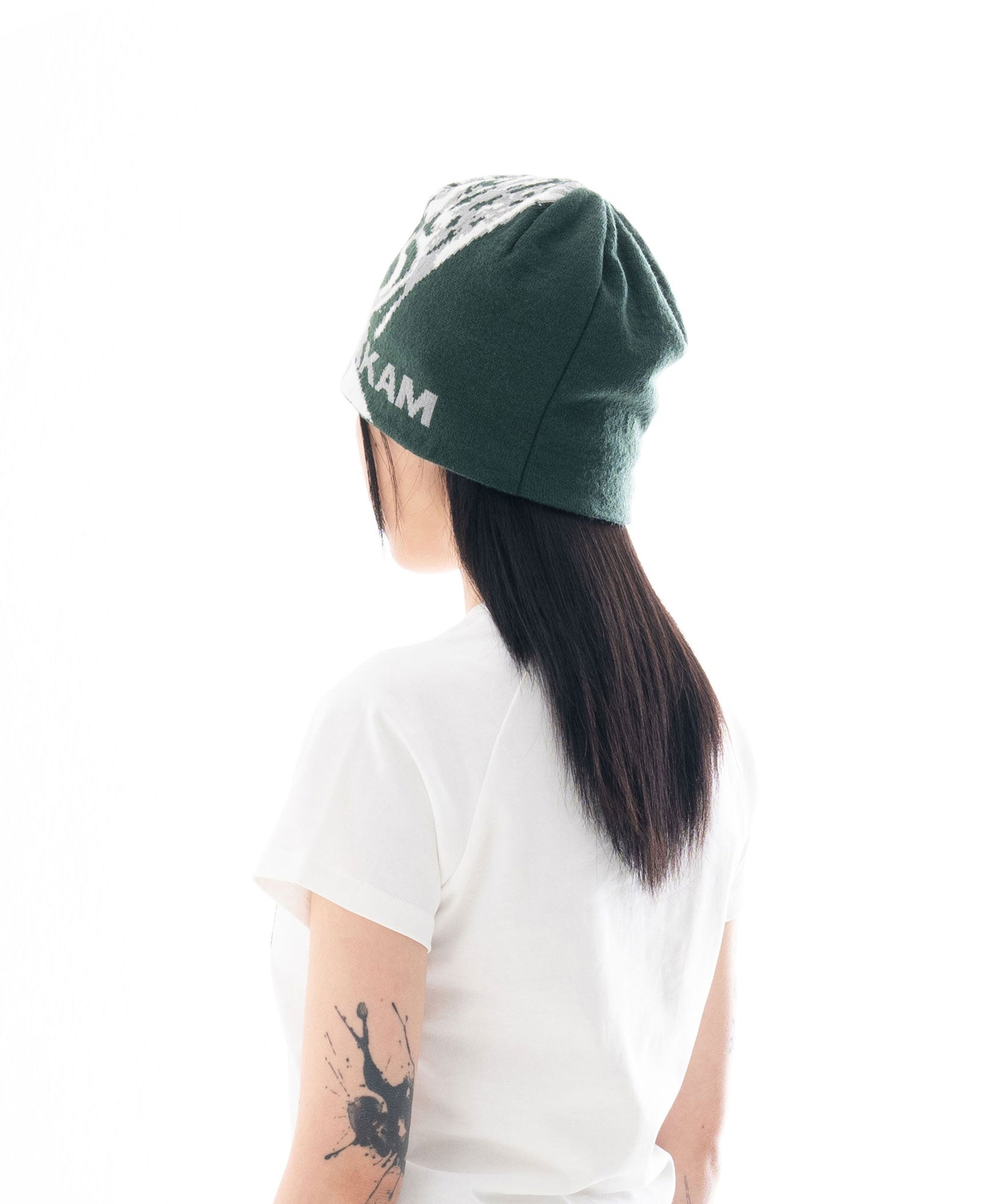 Scream Jacquard Beanie (Green)